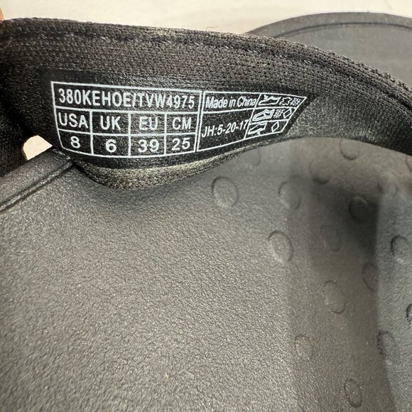 Vionic Womens Size 8 Black Studded Wedge Sandals - Picture 4 of 8